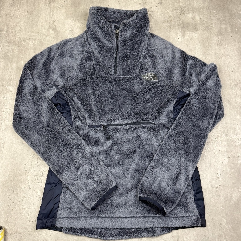 The North Face Osito Sport Hybrid Jacket Womens XS Gray Fleece 1/4 Zip